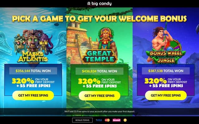 A Big Candy home screen