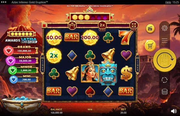Aztec Inferno: Gold Eruption screenshot 1
