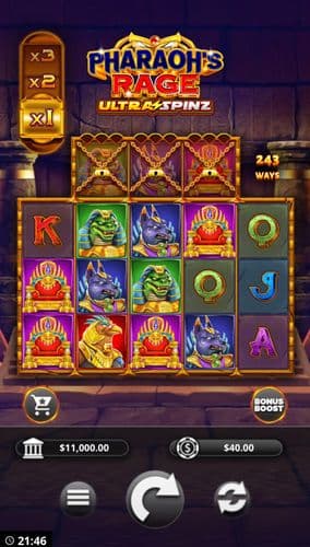 Pharaoh's Rage UltraSpinz screenshot 1