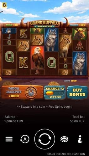 Grand Buffalo Hold & Win screenshot 1