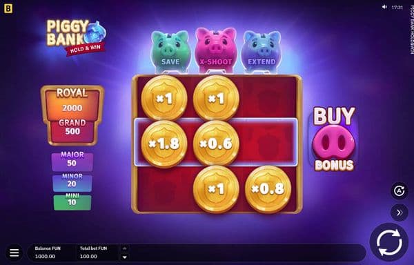 Piggy Bank Hold & Win screenshot 1