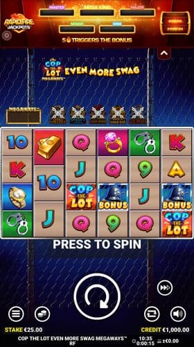 Cop The Lot Megaways Even More Swag screenshot 1