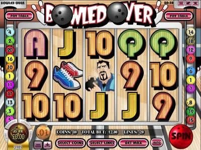 main game board featuring five reels and twenty paylines with an 3000x max payout