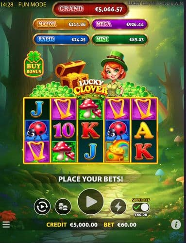 Lucky Clover Hold & Win screenshot 1