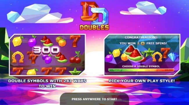 game features double symbols with 243 ways to win.