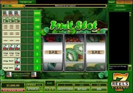 progressive slot machine consists of 3 reels with 1 payline