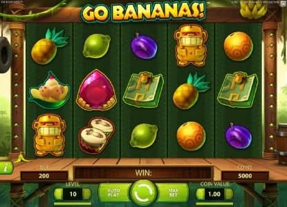 Main game board featuring five reels, 20 paylines and a $7,000 max payout