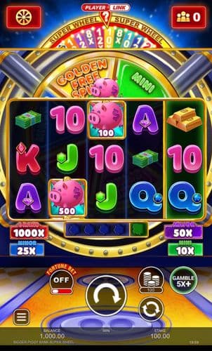 Bigger Piggy Bank Super Wheel screenshot 1