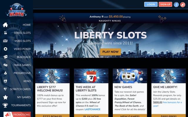 Liberty Slots screenshot
