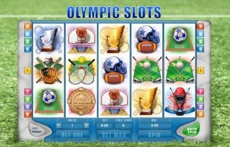 main game board featuring five reels and nine paylines with a 1000x max payout