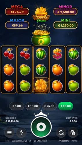20 Hot Jackpot Clover screenshot 1