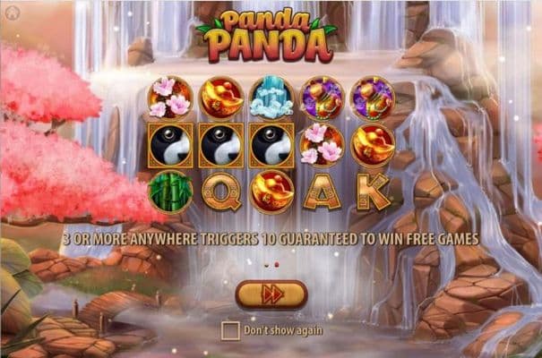 3 or more scatters anywhere triggers 10 guaranteed to win free games