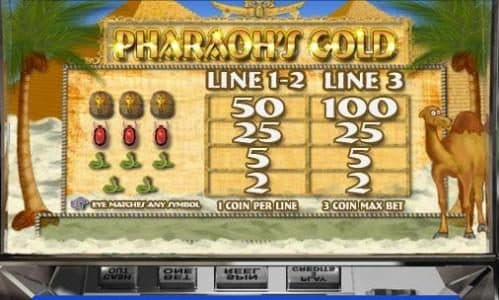 Pharaoh's Gold screenshot 1