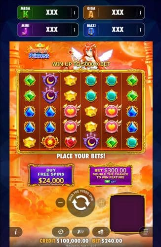 Starlight Princess Oranje Jackpot screenshot 1