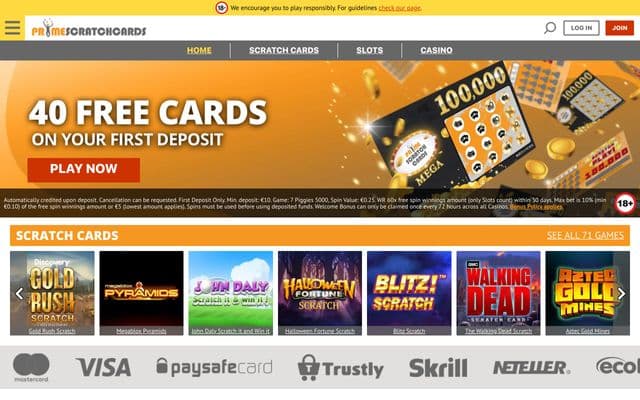 Prime Scratch Cards screenshot