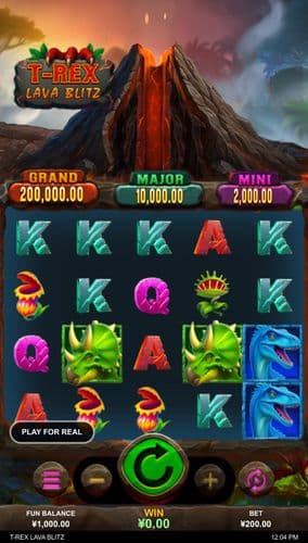 T-Rex Lava Blitz screenshot 1