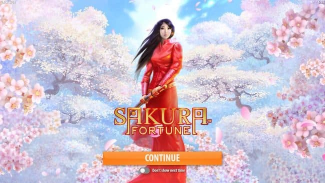 Splash screen - game loading - Japanese Cherry Blossom Theme